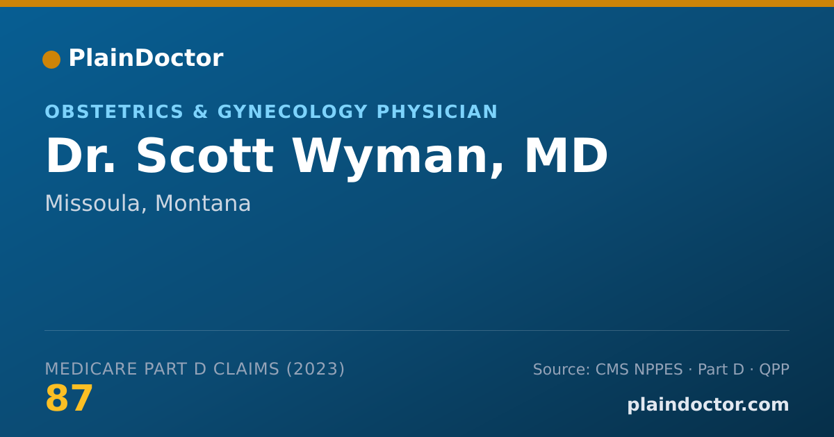 Shareable card for Scott Wyman, MD - Obstetrics & Gynecology Physician, Missoula, MT