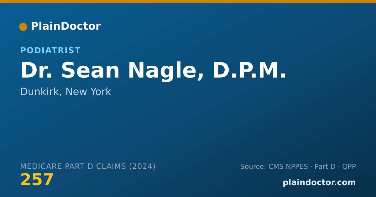 Shareable card for Sean Nagle, D.P.M. - Foot & Ankle Surgery Podiatrist, Dunkirk, NY