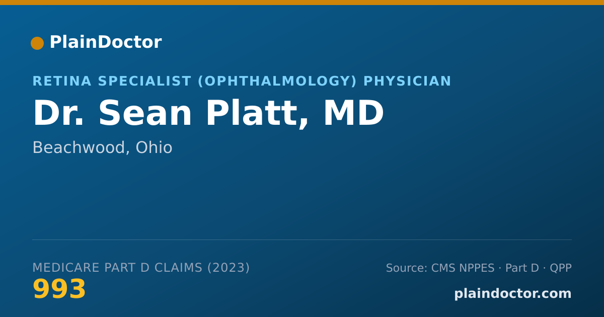 Shareable card for Sean Platt, MD - Retina Specialist (Ophthalmology) Physician, Beachwood, OH