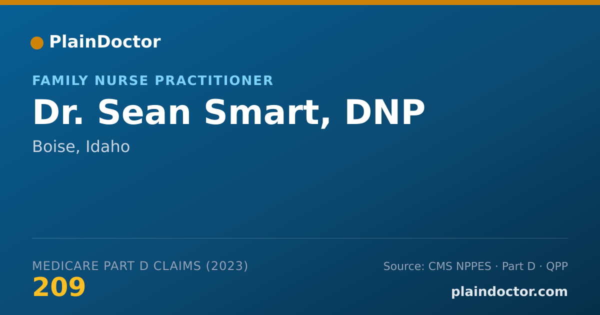Shareable card for Sean Smart, DNP - Family Nurse Practitioner, Boise, ID