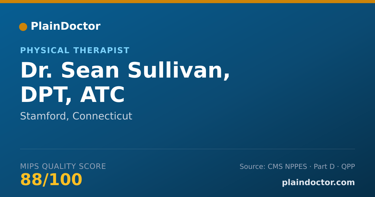 Shareable card for Sean Sullivan, DPT, ATC - Physical Therapist, Stamford, CT