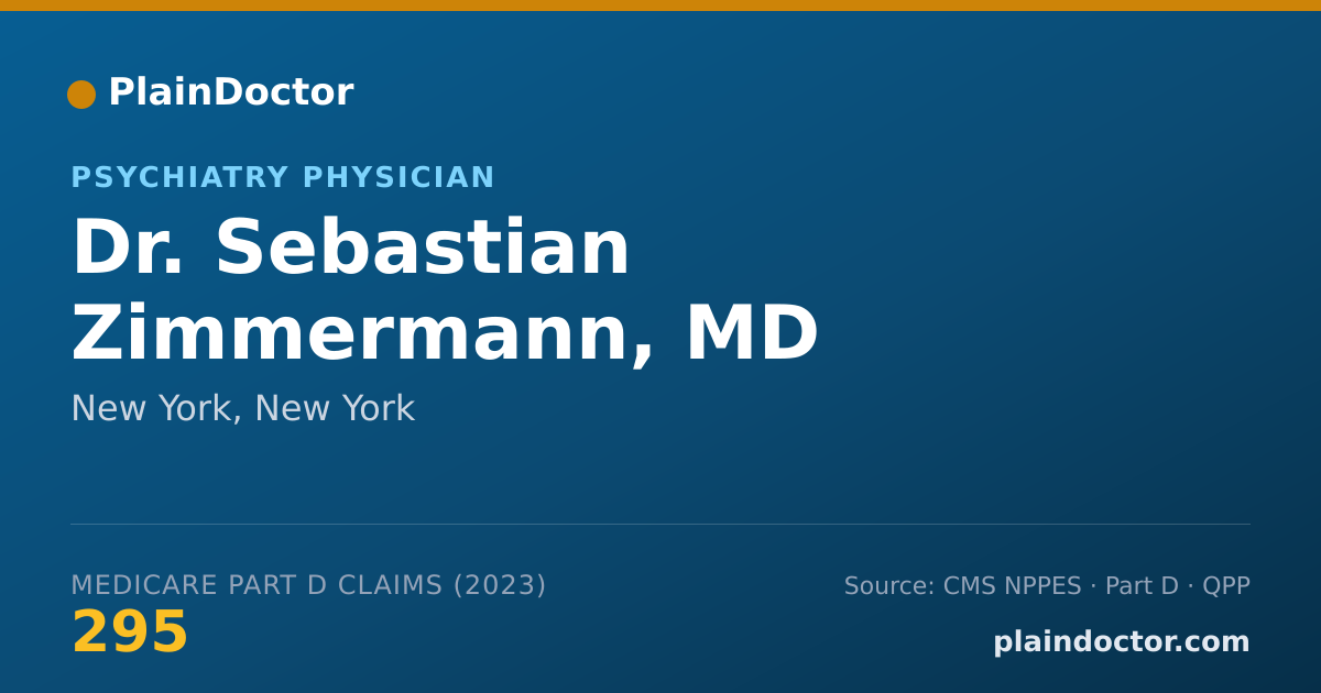 Shareable card for Sebastian Zimmermann, MD - Psychiatry Physician, New York, NY