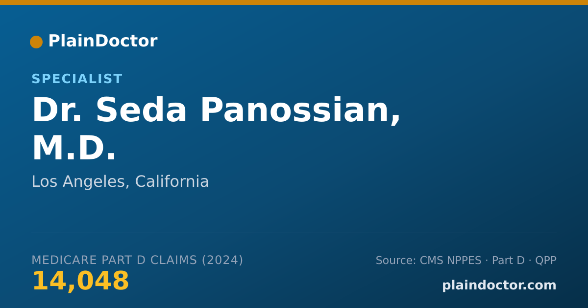 Shareable card for Seda Panossian, M.D. - Specialist, Los Angeles, CA