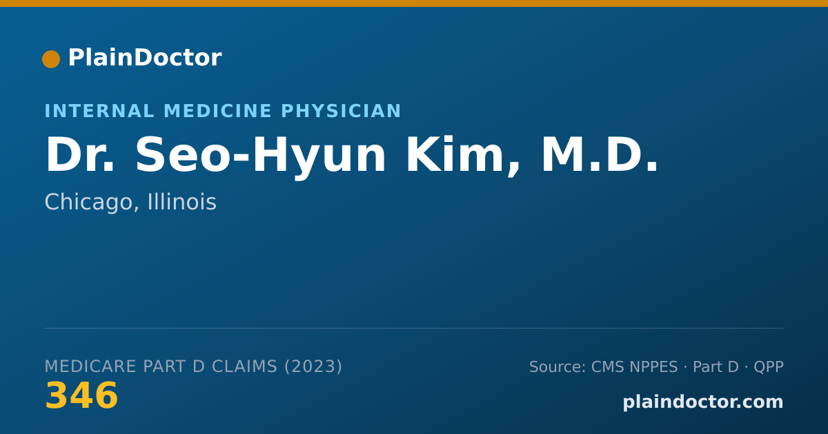 Shareable card for Seo-Hyun Kim, M.D. - Internal Medicine Physician, Chicago, IL