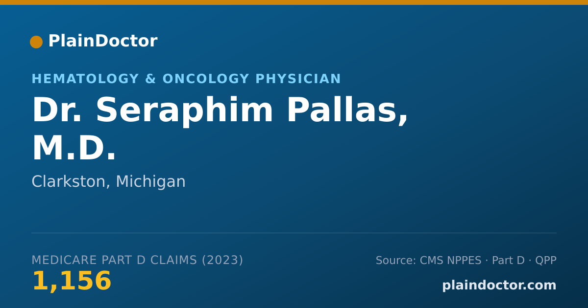 Shareable card for Seraphim Pallas, M.D. - Hematology & Oncology Physician, Clarkston, MI