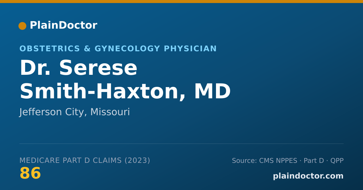 Shareable card for Serese Smith-Haxton, MD - Obstetrics & Gynecology Physician, Jefferson City, MO