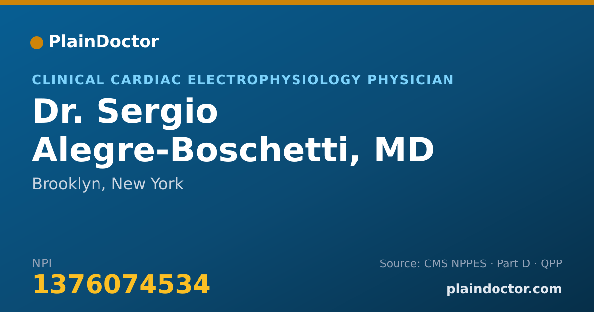 Shareable card for Sergio Alegre-Boschetti, MD - Student in an Organized Health Care Education/Training Program, Brooklyn, NY