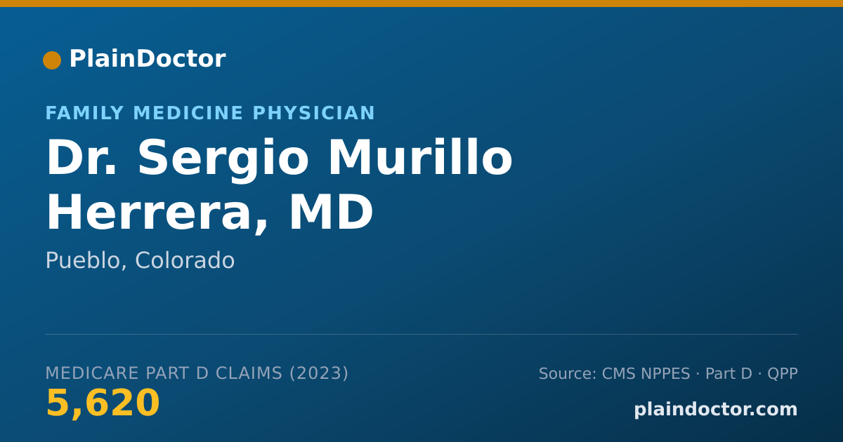 Shareable card for Sergio Murillo Herrera, MD - Family Medicine Physician, Pueblo, CO