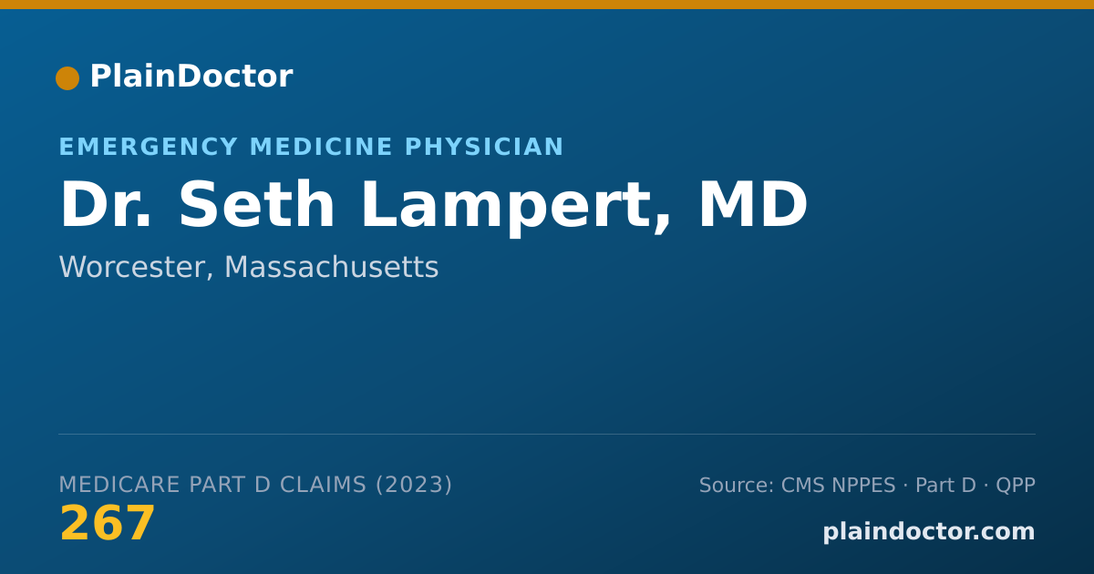 Shareable card for Seth Lampert, MD - Emergency Medicine Physician, Worcester, MA