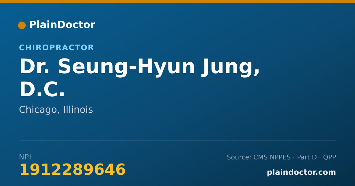 Shareable card for Seung-Hyun Jung, D.C. - Chiropractor, Chicago, IL