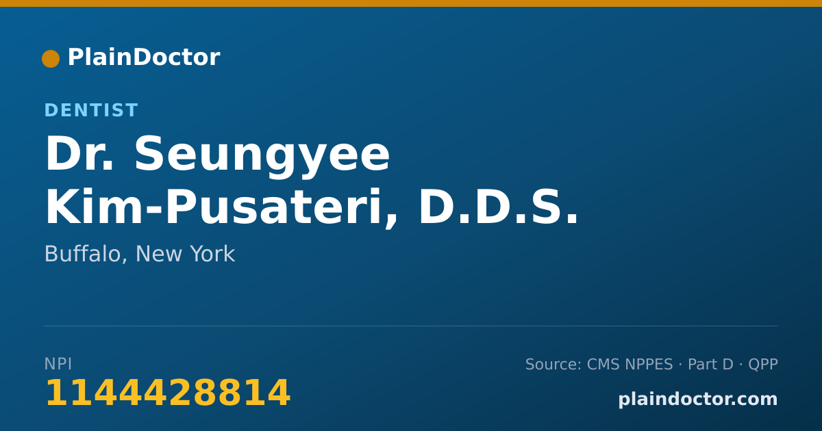 Shareable card for Seungyee Kim-Pusateri, D.D.S. - Dentist, Buffalo, NY