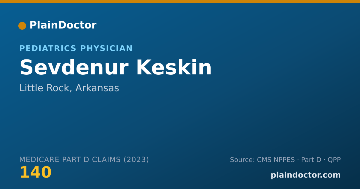Shareable card for Sevdenur Keskin - Pediatrics Physician, Little Rock, AR