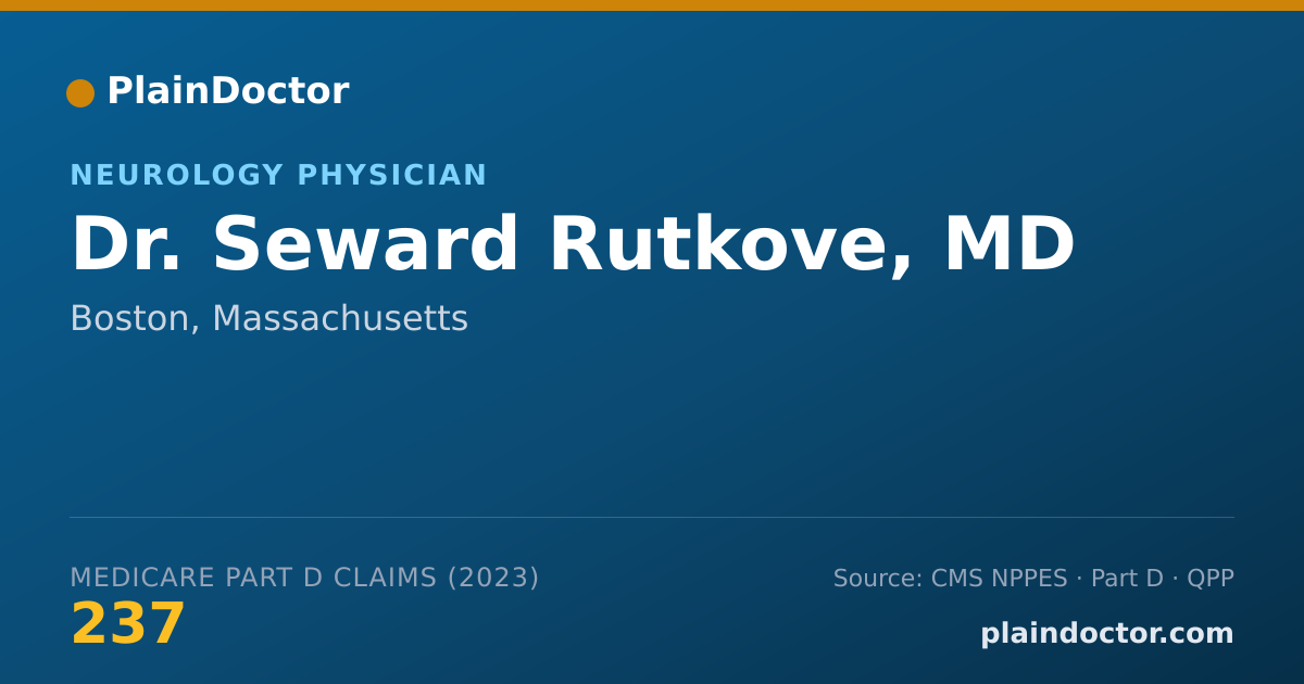 Shareable card for Seward Rutkove, MD - Neurology Physician, Boston, MA