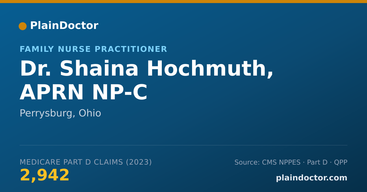 Shareable card for Shaina Hochmuth, APRN NP-C - Family Nurse Practitioner, Perrysburg, OH
