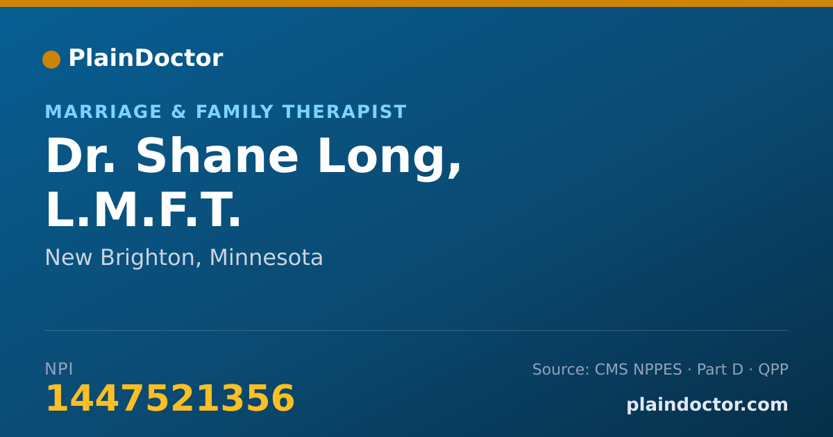 Shareable card for Shane Long, L.M.F.T. - Marriage & Family Therapist, New Brighton, MN