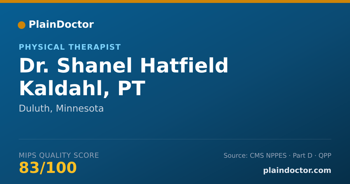 Shareable card for Shanel Hatfield Kaldahl, PT - Physical Therapist, Duluth, MN