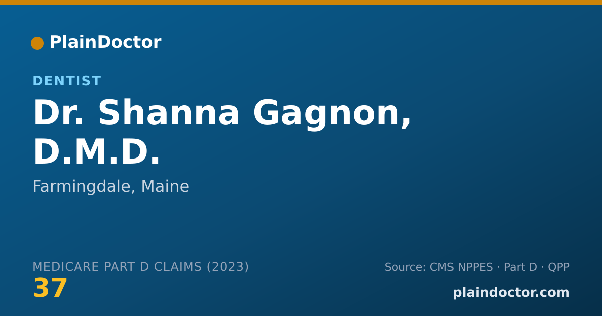 Shareable card for Shanna Gagnon, D.M.D. - Dentist, Farmingdale, ME