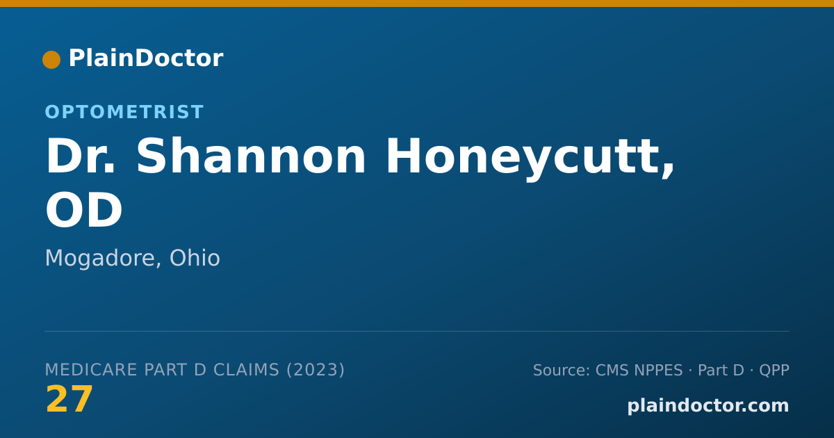 Shareable card for Shannon Honeycutt, OD - Optometrist, Mogadore, OH
