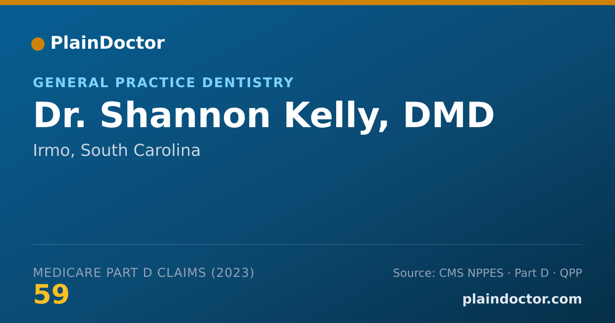 Shareable card for Shannon Kelly, DMD - General Practice Dentistry, Irmo, SC