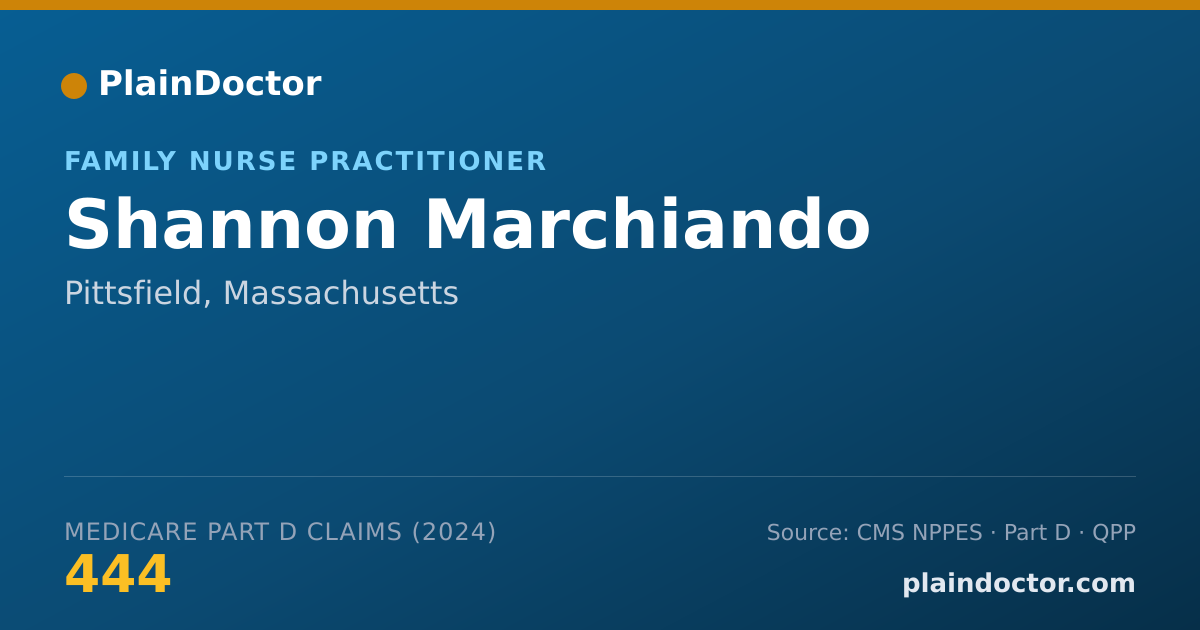Shareable card for Shannon Marchiando - Family Nurse Practitioner, Pittsfield, MA
