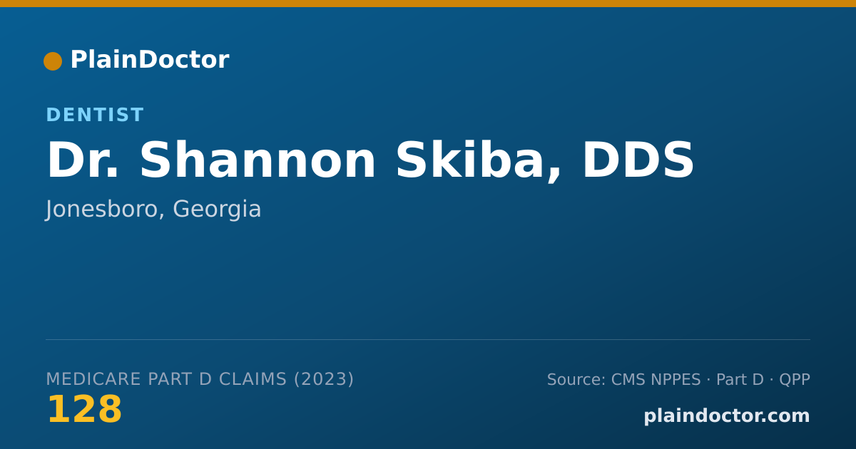 Shareable card for Shannon Skiba, DDS - Dentist, Jonesboro, GA