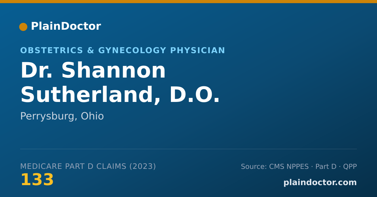 Shareable card for Shannon Sutherland, D.O. - Obstetrics & Gynecology Physician, Perrysburg, OH