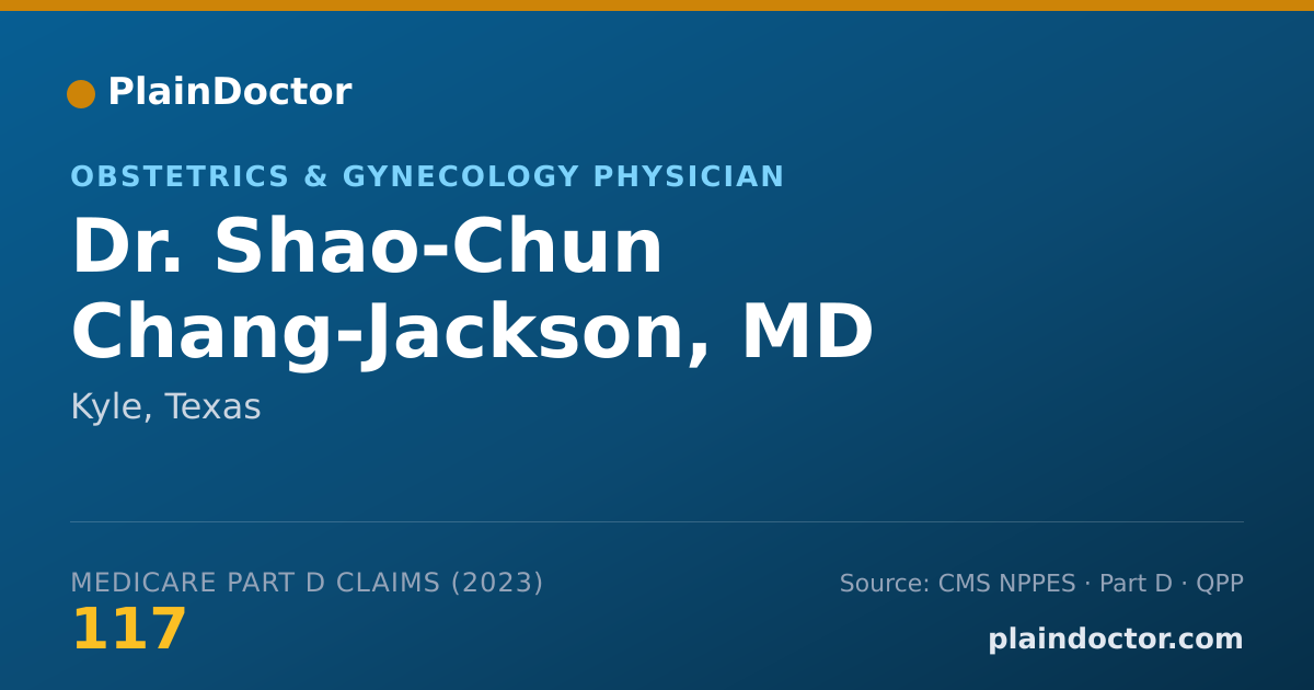 Shareable card for Shao-Chun Chang-Jackson, MD - Obstetrics & Gynecology Physician, Kyle, TX