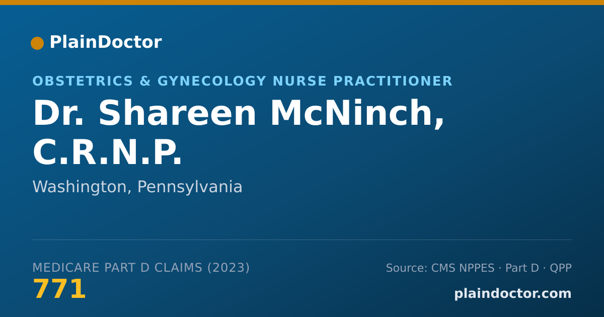 Shareable card for Shareen McNinch, C.R.N.P. - Obstetrics & Gynecology Nurse Practitioner, Washington, PA