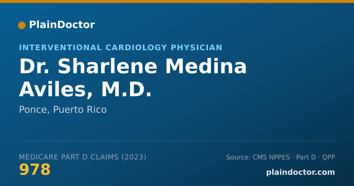 Shareable card for Sharlene Medina Aviles, M.D. - Interventional Cardiology Physician, Ponce, PR