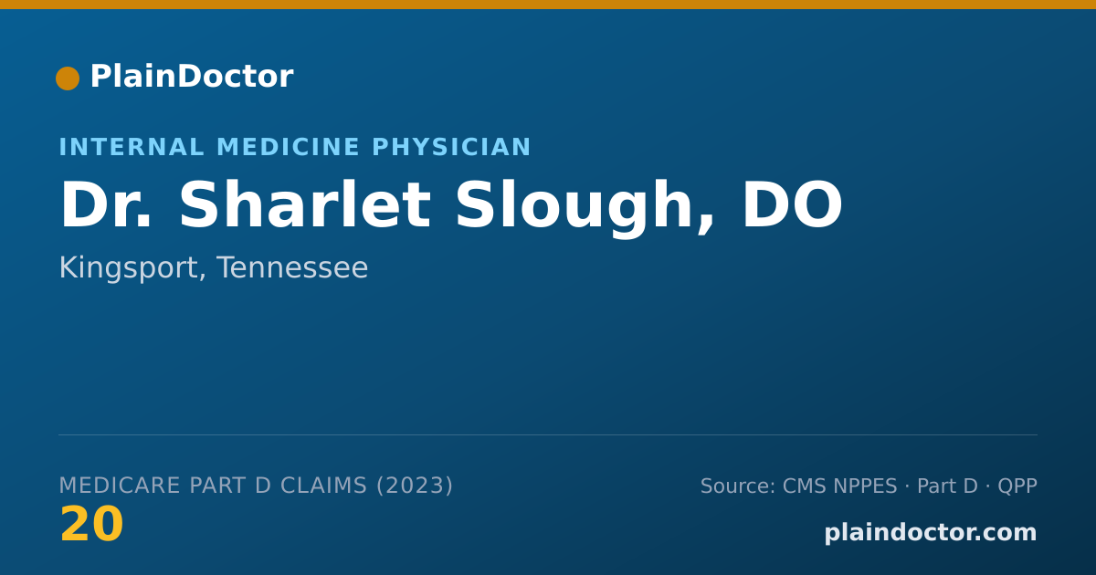 Shareable card for Sharlet Slough, DO - Internal Medicine Physician, Kingsport, TN