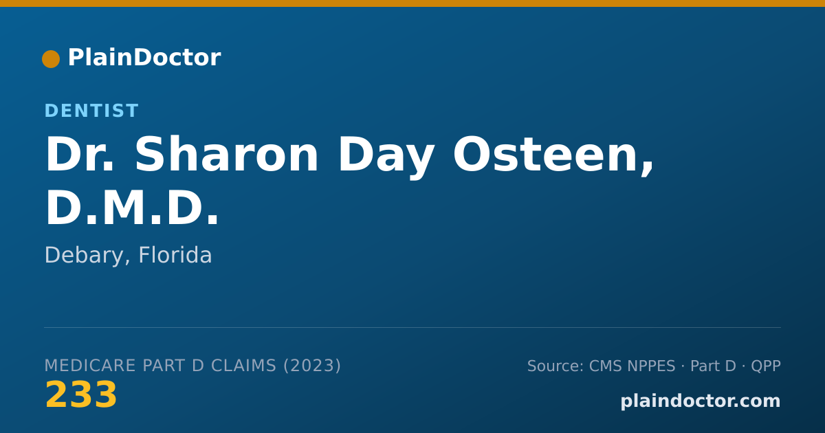 Shareable card for Sharon Day Osteen, D.M.D. - Dentist, Debary, FL