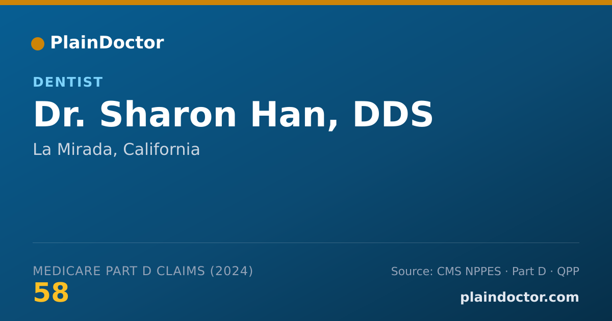 Shareable card for Sharon Han, DDS - Dentist, La Mirada, CA