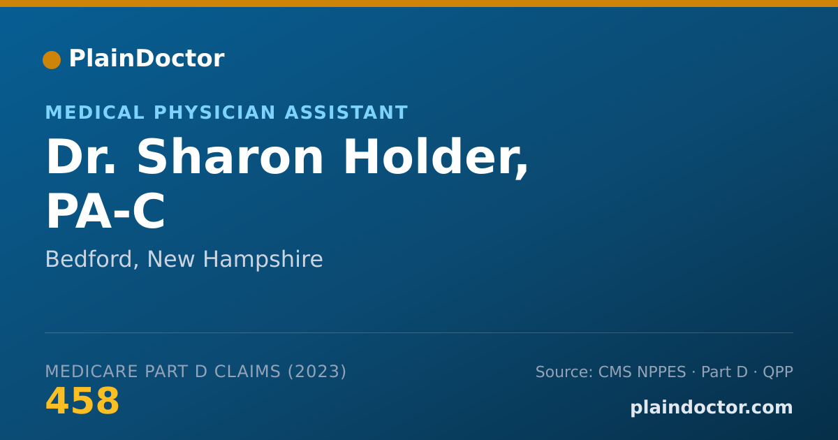 Shareable card for Sharon Holder, PA-C - Medical Physician Assistant, Bedford, NH