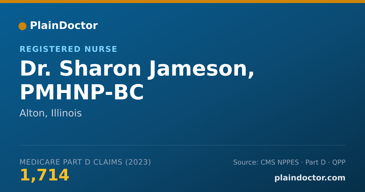 Shareable card for Sharon Jameson, PMHNP-BC - Registered Nurse, Alton, IL