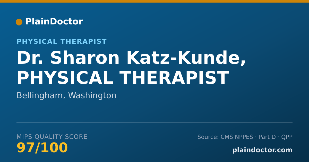 Shareable card for Sharon Katz-Kunde, PHYSICAL THERAPIST - Physical Therapist, Bellingham, WA