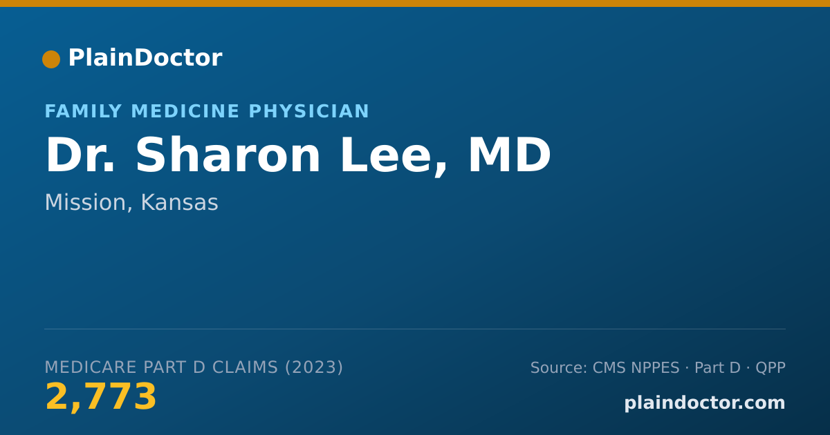 Shareable card for Sharon Lee, MD - Family Medicine Physician, Mission, KS