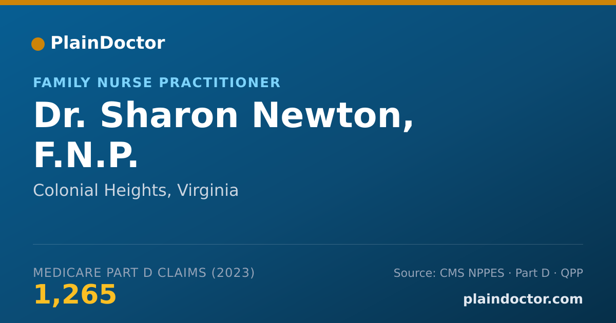 Shareable card for Sharon Newton, F.N.P. - Family Nurse Practitioner, Colonial Heights, VA