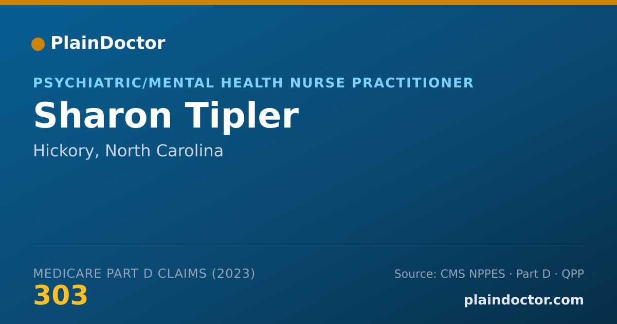Shareable card for Sharon Tipler - Psychiatric/Mental Health Nurse Practitioner, Hickory, NC