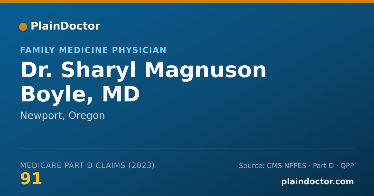 Shareable card for Sharyl Magnuson Boyle, MD - Family Medicine Physician, Newport, OR