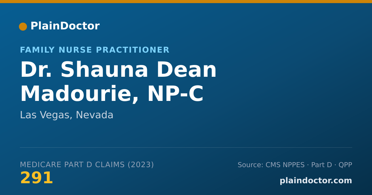 Shareable card for Shauna Dean Madourie, NP-C - Family Nurse Practitioner, Las Vegas, NV