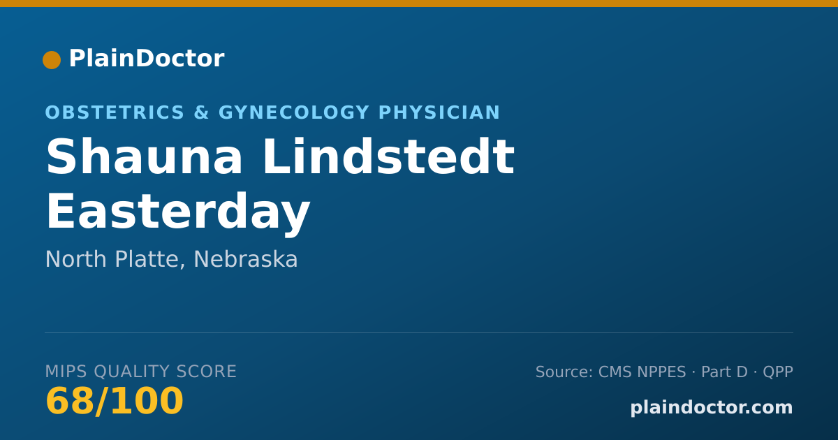 Shareable card for Shauna Lindstedt Easterday - Obstetrics & Gynecology Physician, North Platte, NE