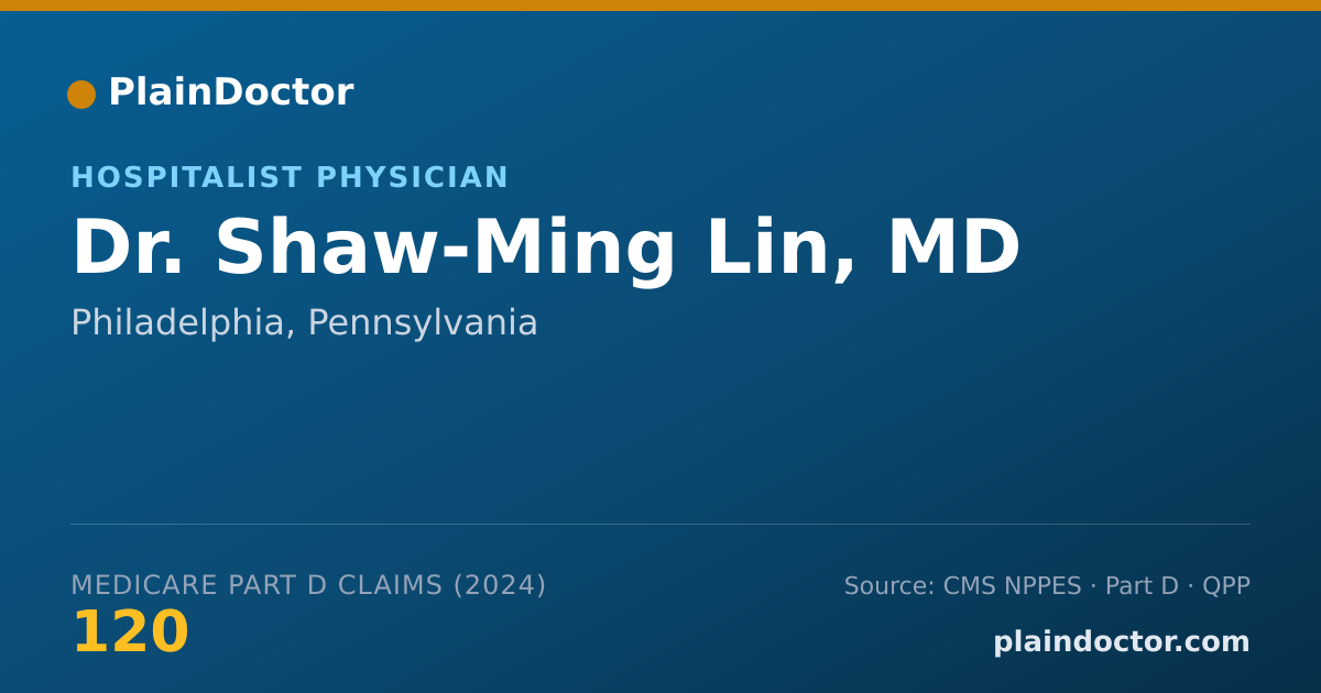Shareable card for Shaw-Ming Lin, MD - Internal Medicine Physician, Philadelphia, PA