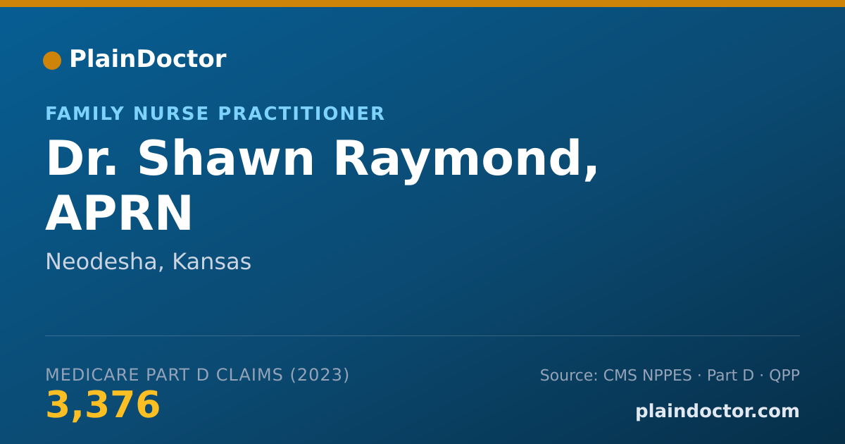 Shareable card for Shawn Raymond, APRN - Family Nurse Practitioner, Neodesha, KS