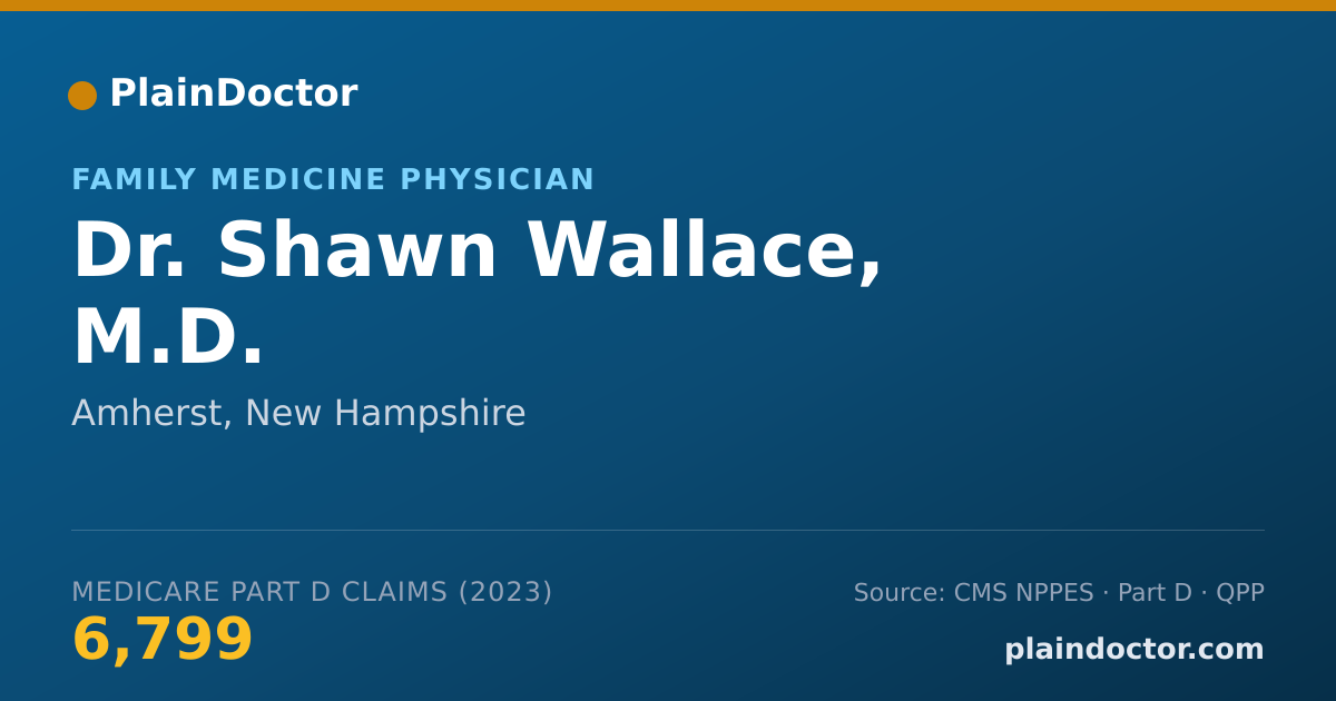 Shareable card for Shawn Wallace, M.D. - Family Medicine Physician, Amherst, NH