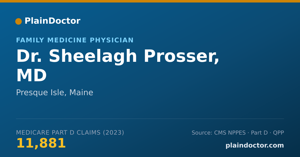 Shareable card for Sheelagh Prosser, MD - Family Medicine Physician, Presque Isle, ME