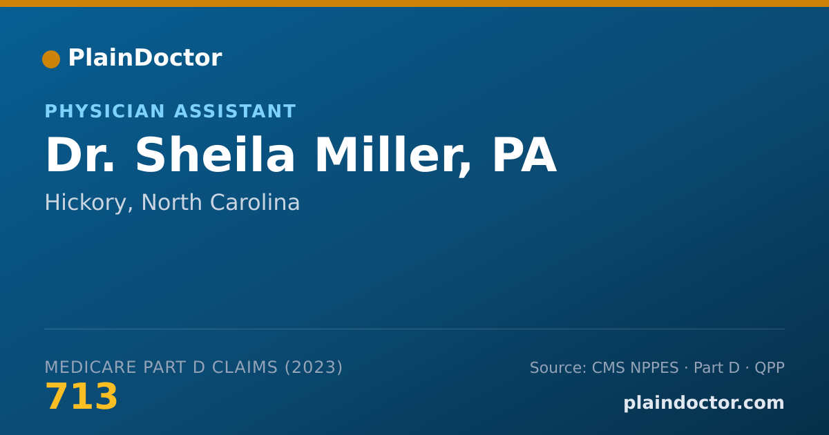 Shareable card for Sheila Miller, PA - Physician Assistant, Hickory, NC