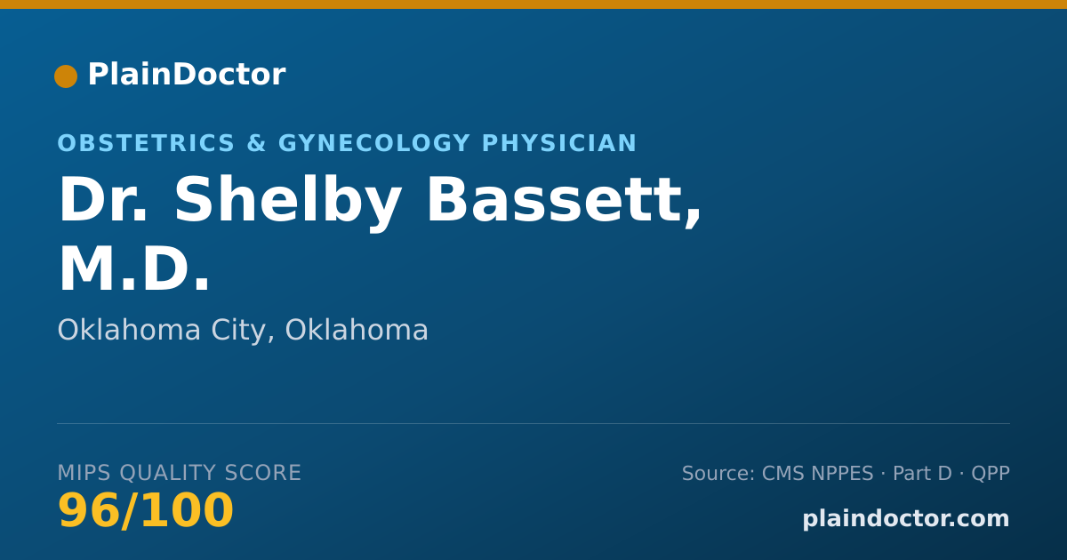 Shareable card for Shelby Bassett, M.D. - Obstetrics & Gynecology Physician, Oklahoma City, OK