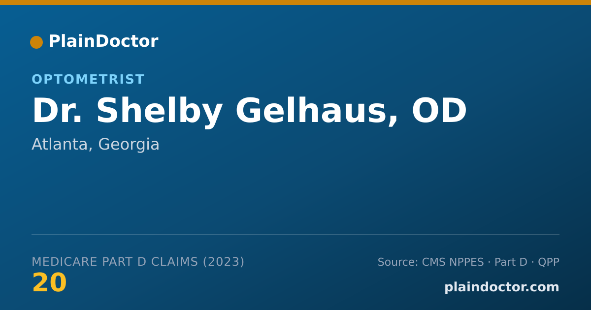 Shareable card for Shelby Gelhaus, OD - Optometrist, Atlanta, GA