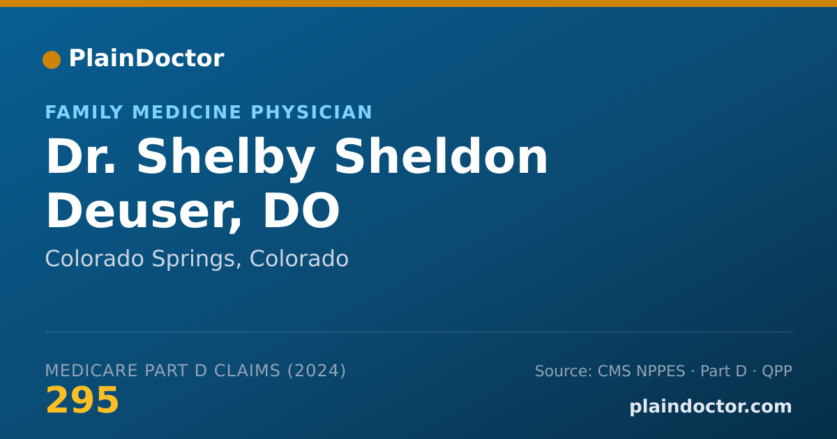Shareable card for Shelby Sheldon Deuser, DO - Family Medicine Physician, Colorado Springs, CO