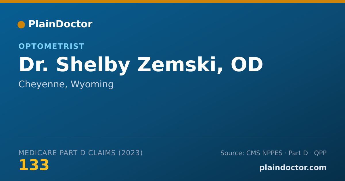Shareable card for Shelby Zemski, OD - Optometrist, Cheyenne, WY